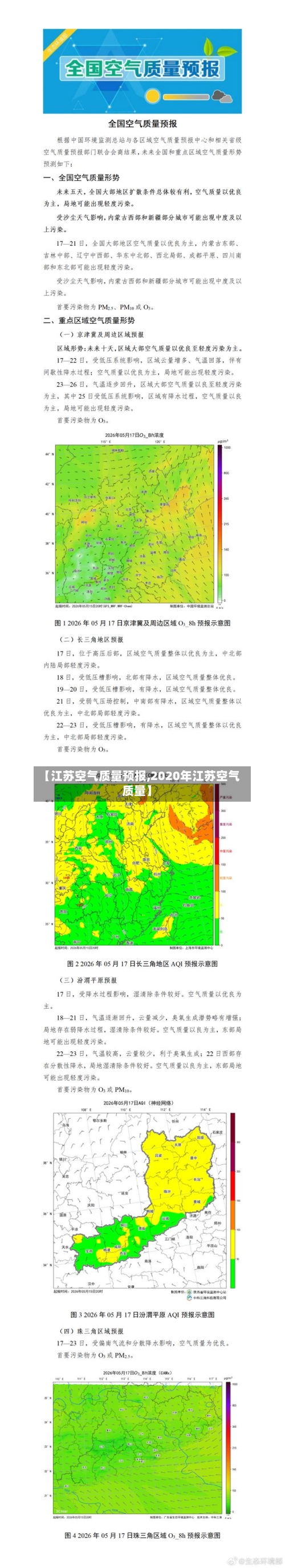 【江苏空气质量预报,2020年江苏空气质量】-第2张图片