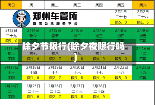 除夕节限行(除夕夜限行吗)-第2张图片