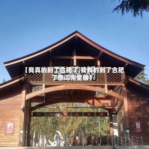 【我真的到了合肥了,我真的到了合肥了歌词完整版】-第2张图片