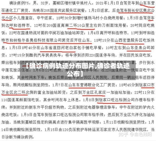 【确诊病例轨迹分布图片,确诊者轨迹公布】-第3张图片
