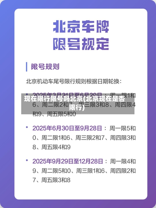 现在限行限号吗北京(北京现在是否限行)