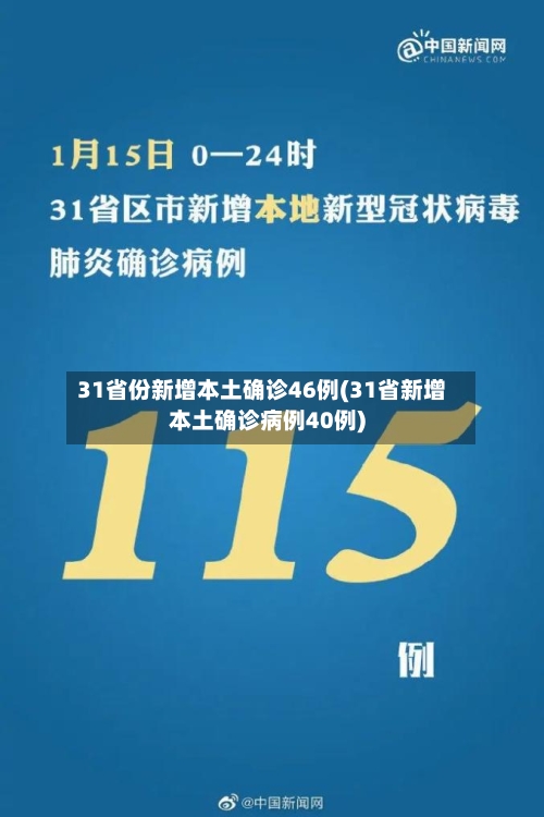 31省份新增本土确诊46例(31省新增本土确诊病例40例)