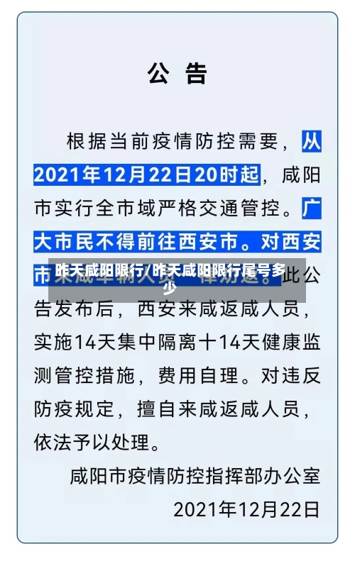昨天咸阳限行/昨天咸阳限行尾号多少-第2张图片
