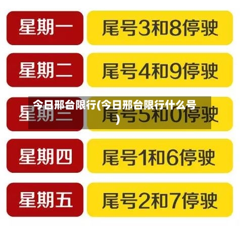 今日邢台限行(今日邢台限行什么号)-第1张图片