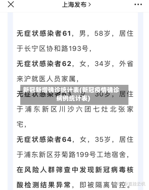 新冠新增确诊统计表(新冠疫情确诊病例统计表)-第1张图片