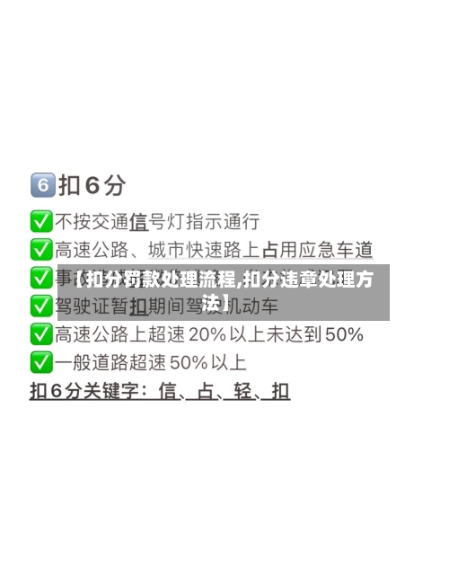 【扣分罚款处理流程,扣分违章处理方法】-第3张图片