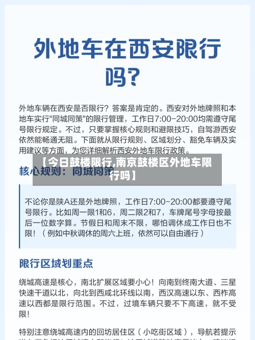 【今日鼓楼限行,南京鼓楼区外地车限行吗】