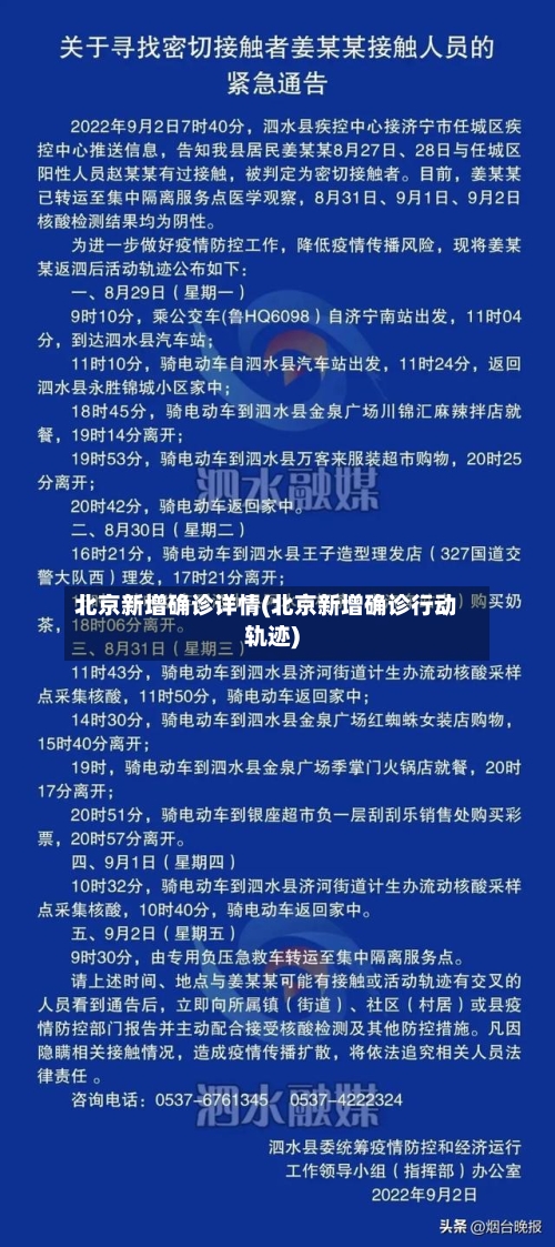 北京新增确诊详情(北京新增确诊行动轨迹)-第2张图片