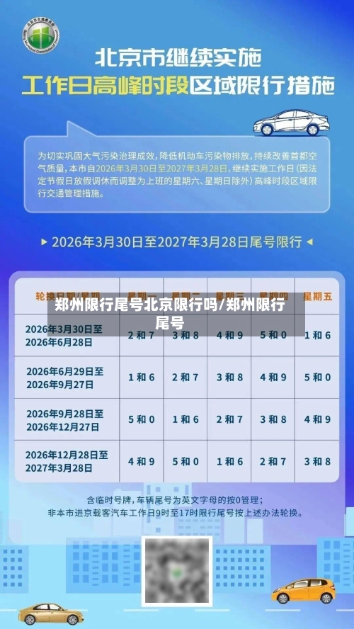 郑州限行尾号北京限行吗/郑州限行尾号-第2张图片