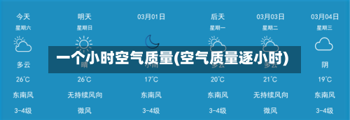 一个小时空气质量(空气质量逐小时)
