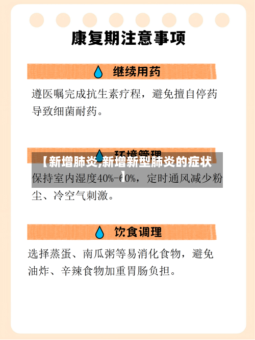 【新增肺炎,新增新型肺炎的症状】