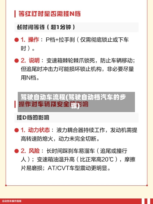 驾驶自动车流程(驾驶自动档汽车的步骤)-第2张图片