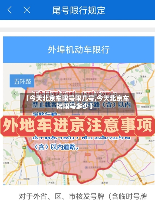 【今天北京车限号限几号,今天北京车辆限号多少】-第3张图片