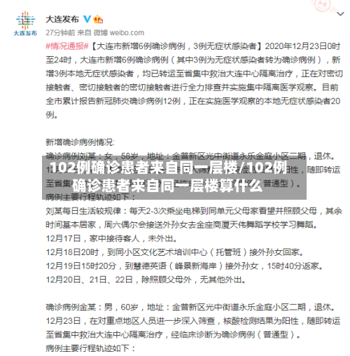 102例确诊患者来自同一层楼/102例确诊患者来自同一层楼算什么-第2张图片