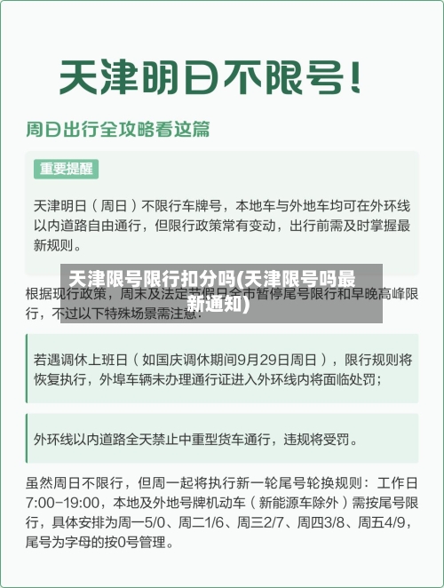 天津限号限行扣分吗(天津限号吗最新通知)