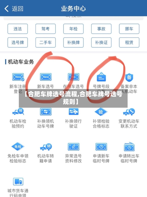 【合肥车牌选号流程,合肥车牌号选号规则】