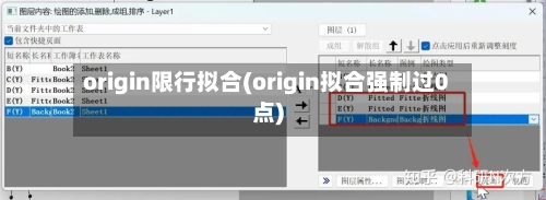 origin限行拟合(origin拟合强制过0点)-第2张图片