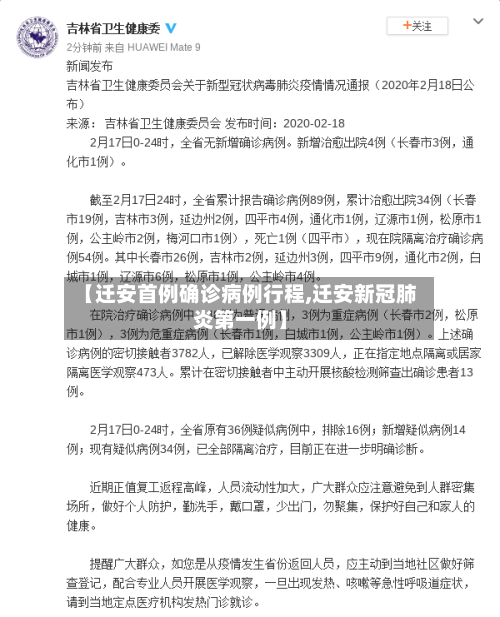 【迁安首例确诊病例行程,迁安新冠肺炎第一例】