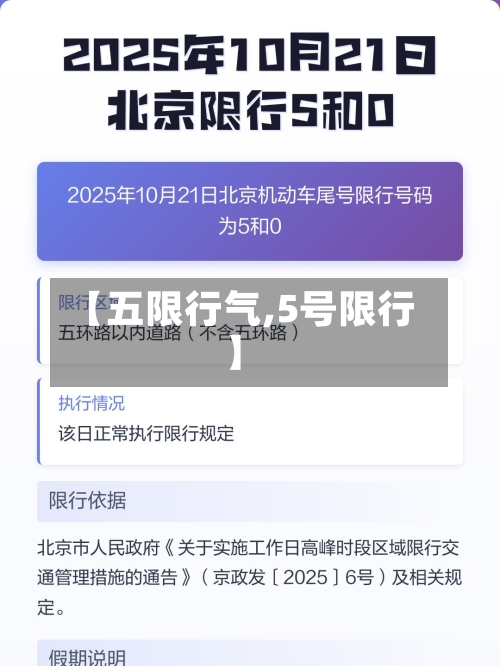 【五限行气,5号限行】-第3张图片