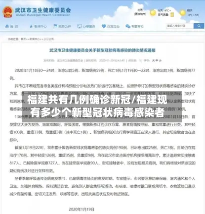 福建共有几例确诊新冠/福建现有多少个新型冠状病毒感染者