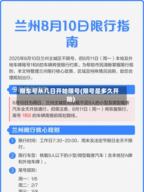限车号从几日开始限号(限号是多久开始)