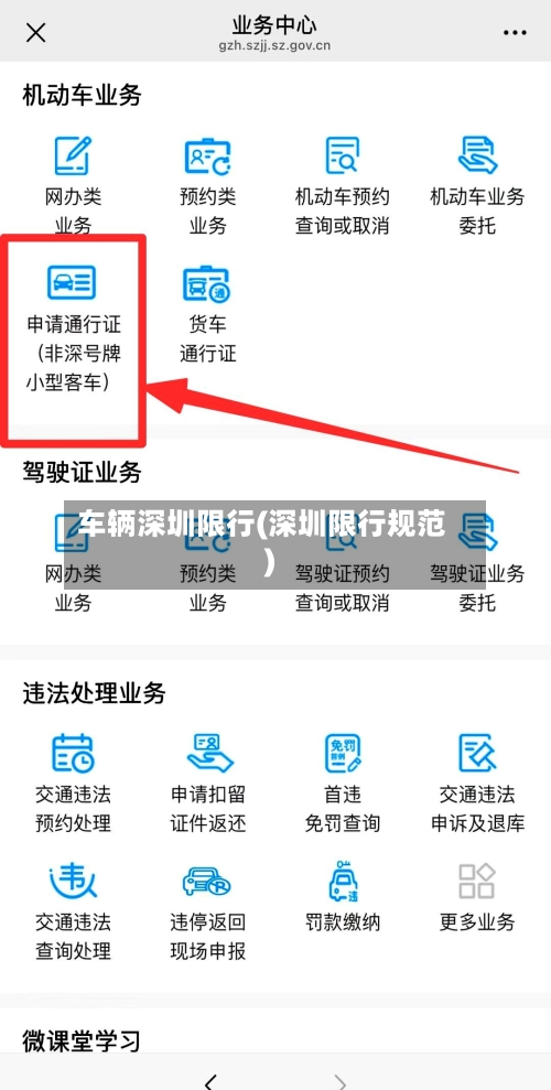 车辆深圳限行(深圳限行规范)