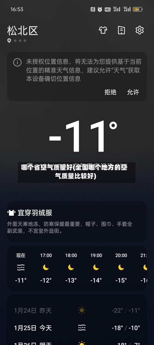 哪个省空气质量好(全国哪个地方的空气质量比较好)