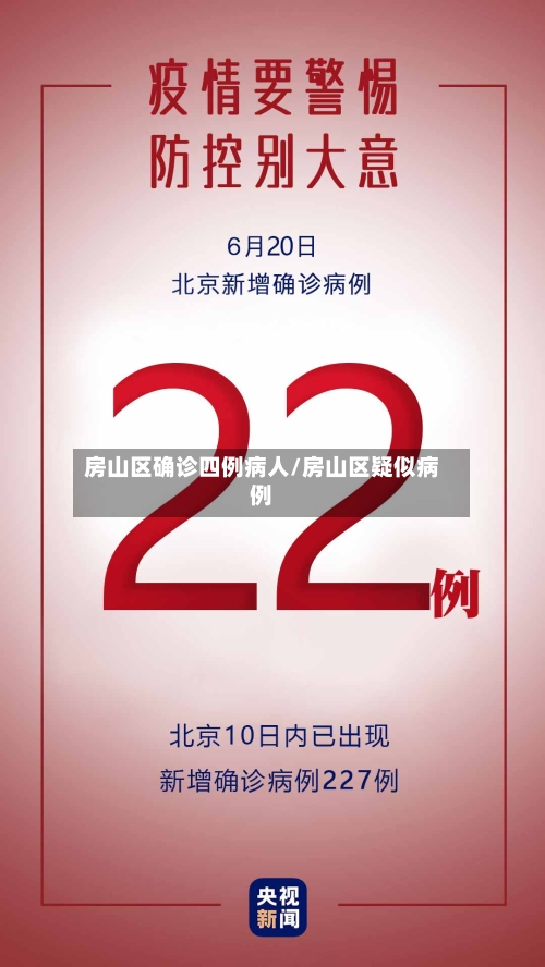 房山区确诊四例病人/房山区疑似病例