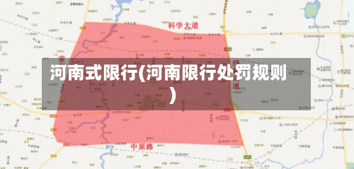河南式限行(河南限行处罚规则)